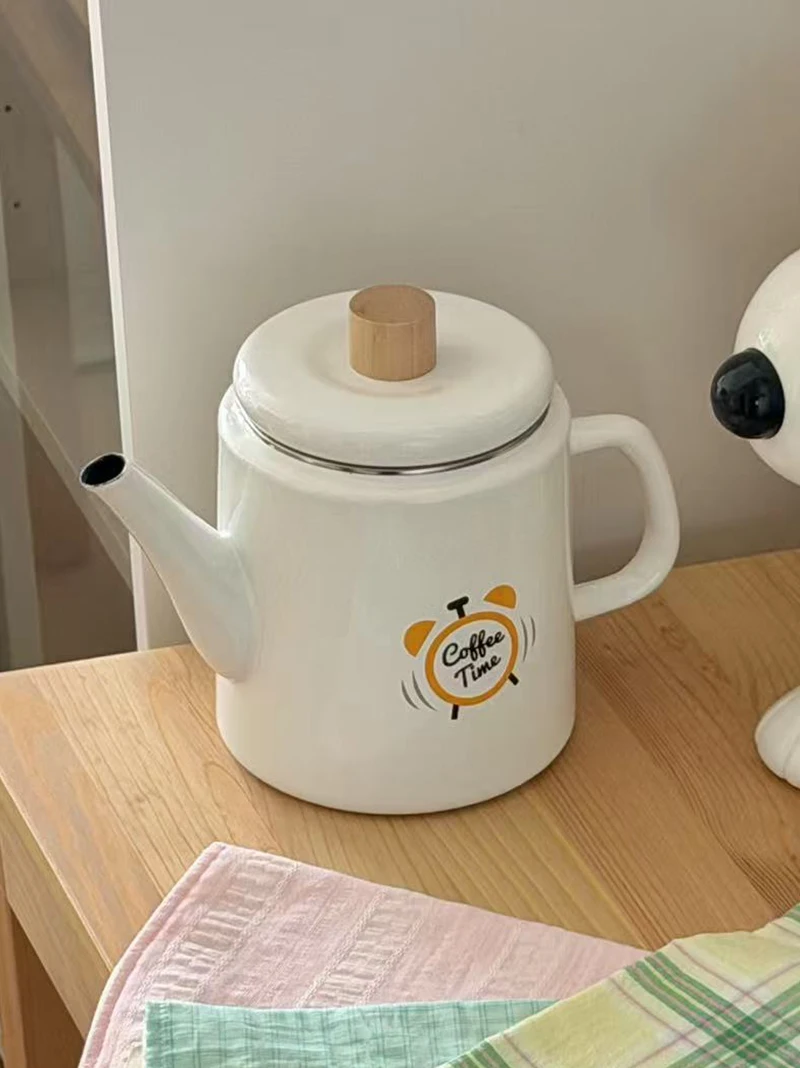 Nordic Style Enamel Coffee Pot Tea Pot Cool Water Oil Bottle Kitchen Accessories Afternoon Tea Service Small Style
Nordic Style Enamel Coffee Pot Tea Pot Cool Water Oil Bottle Kitchen Accessories Afternoon Tea Service Small Style