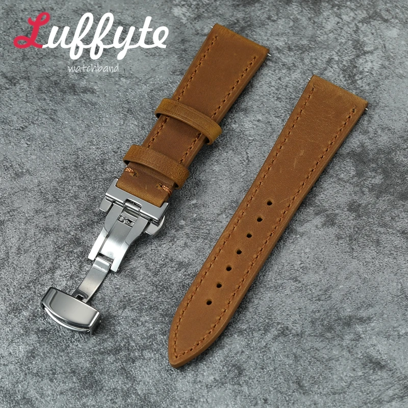 Men Women Vintage Quick Release Watch Strap 18mm 20mm 22mm Watchbands Bracelet Butterfly Buckle Crazy Horse Leather Wrist Belt
Men Women Vintage Quick Release Watch Strap 18mm 20mm 22mm Watchbands Bracelet Butterfly Buckle Crazy Horse Leather Wrist Belt