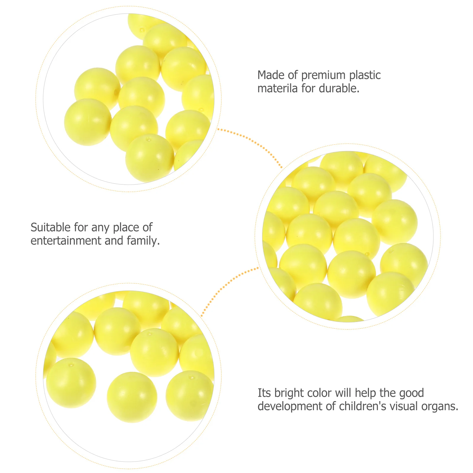 100Pcs Colored Plastic Balls 15Cm Diameter Counting Educational Math Teaching Supplies for Kids Visual Development Learning
100Pcs Colored Plastic Balls 15Cm Diameter Counting Educational Math Teaching Supplies for Kids Visual Development Learning