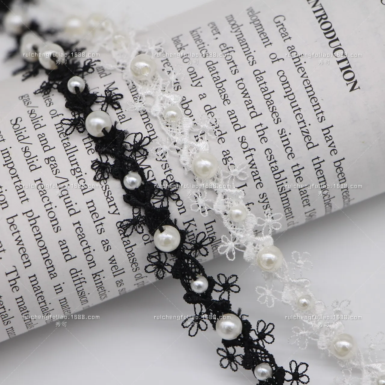 New Beaded Lace Trim Pearl Lace Hollow Woven Ribbon Handmade DIY Clothing Shoe Hat Women's Clothing Accessories
New Beaded Lace Trim Pearl Lace Hollow Woven Ribbon Handmade DIY Clothing Shoe Hat Women's Clothing Accessories