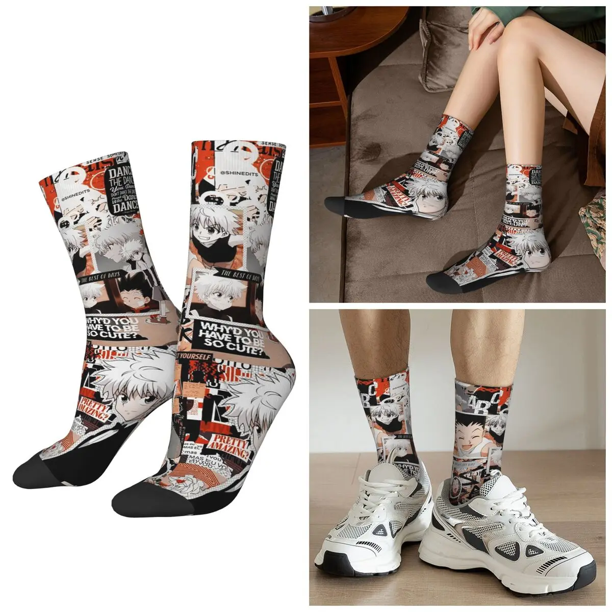 Всесезонные носки в стиле аниме HXH Hunter X Hunter, носки в стиле Харадзюку, чулки в стиле хип-хоп для мужчин и женщин, подарки
Всесезонные носки в стиле аниме HXH Hunter X Hunter, носки в стиле Харадзюку, чулки в стиле хип-хоп для мужчин и женщин, подарки