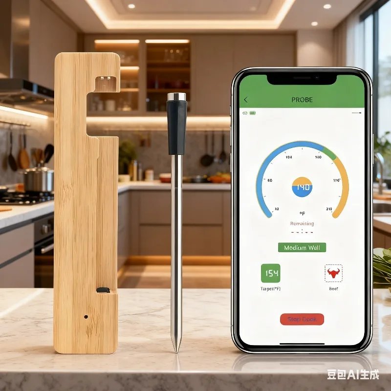 Термометр для барбекю для духовки-гриля, коптильни, беспроводной термометр для мяса, двойные зонды, интеллектуальный цифровой дисплей Bluetooth большого радиуса действия
Термометр для барбекю для духовки-гриля, коптильни, беспроводной термометр для мяса, двойные зонды, интеллектуальный цифровой дисплей Bluetooth большого радиуса действия