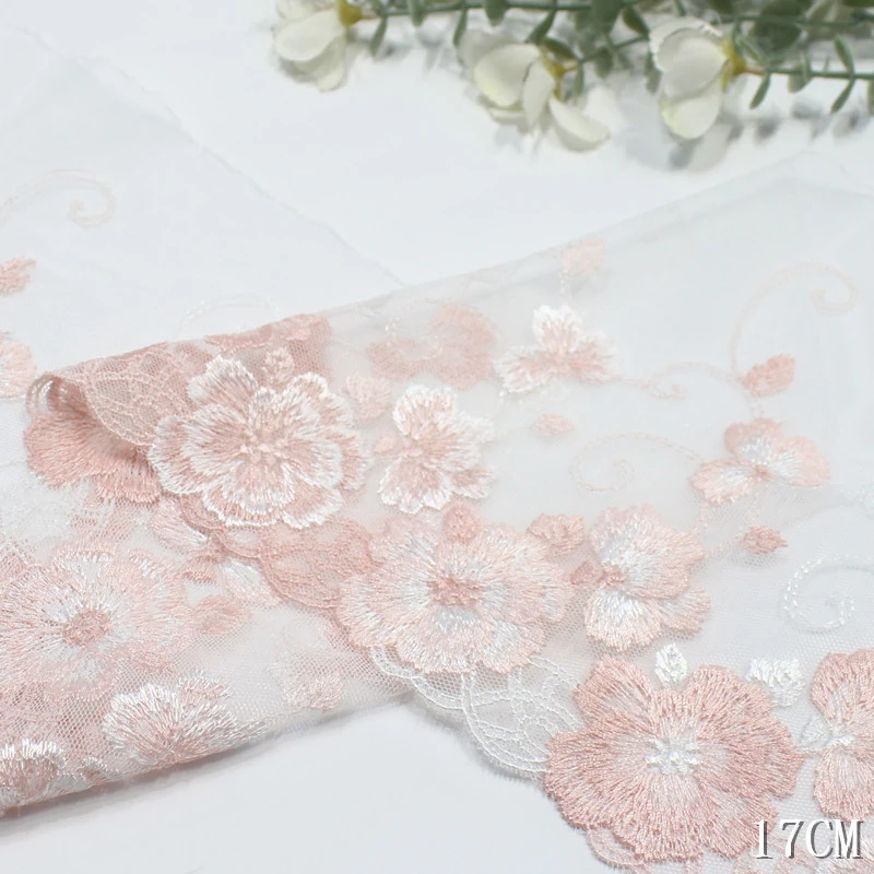56Yards Floral Embroidery Net Lace Trim Tulle Lace Lingerie Dress Lace Fabric Nylon Polyester Material for Women
56Yards Floral Embroidery Net Lace Trim Tulle Lace Lingerie Dress Lace Fabric Nylon Polyester Material for Women