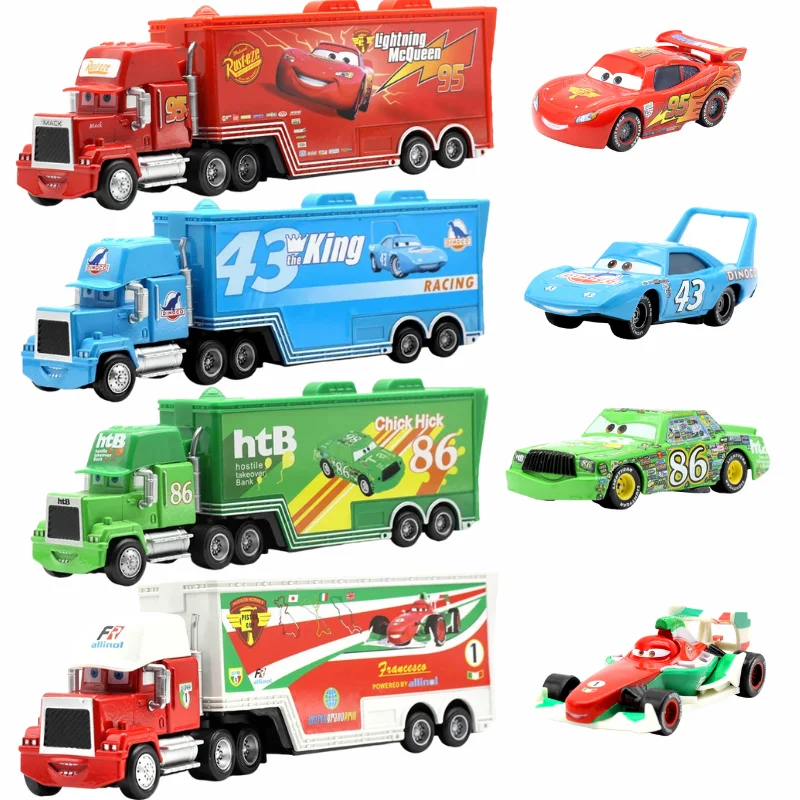 HOT SALE Disney Pixar Cars Toys Lightning McQueen Diecast Vehicle The King Mack Uncle 1:43 Truck Set Model Toy Children's Gifts
HOT SALE Disney Pixar Cars Toys Lightning McQueen Diecast Vehicle The King Mack Uncle 1:43 Truck Set Model Toy Children's Gifts