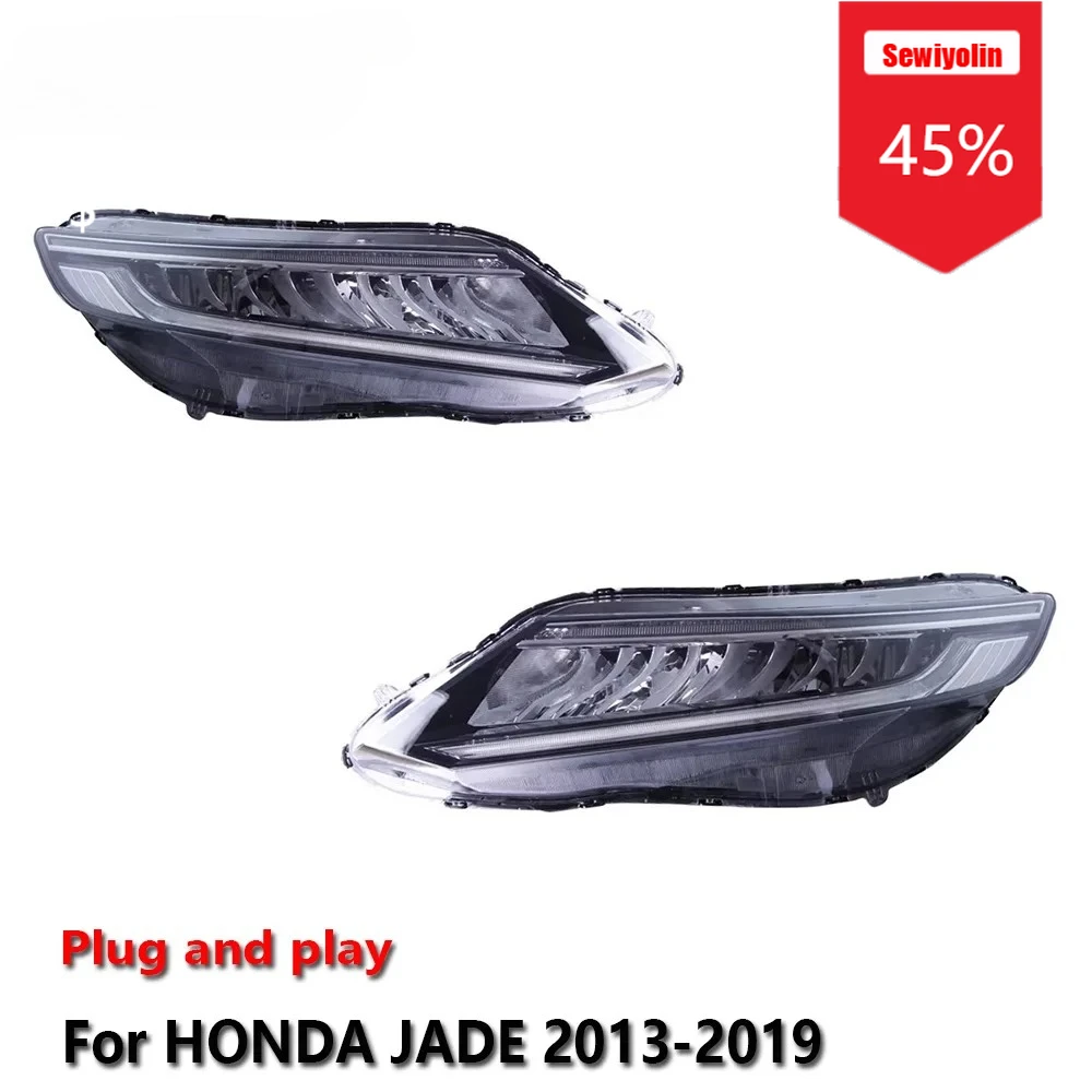Sewiyolin Car LED Headlight Assemblies For HONDA JADE 2013-2019 Fog DRL Brake Turn Signal Lamp Plug and Play
Sewiyolin Car LED Headlight Assemblies For HONDA JADE 2013-2019 Fog DRL Brake Turn Signal Lamp Plug and Play