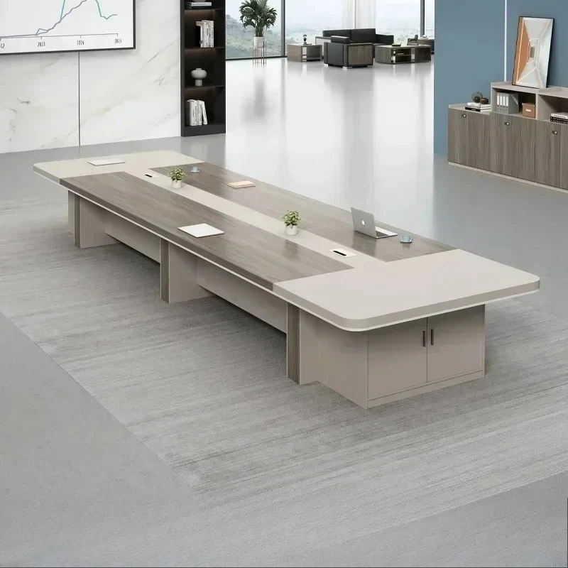 Office Conference Table Large Strip Reception Negotiation Table Meeting Room Table and Chair Combination with Cabinet
Office Conference Table Large Strip Reception Negotiation Table Meeting Room Table and Chair Combination with Cabinet