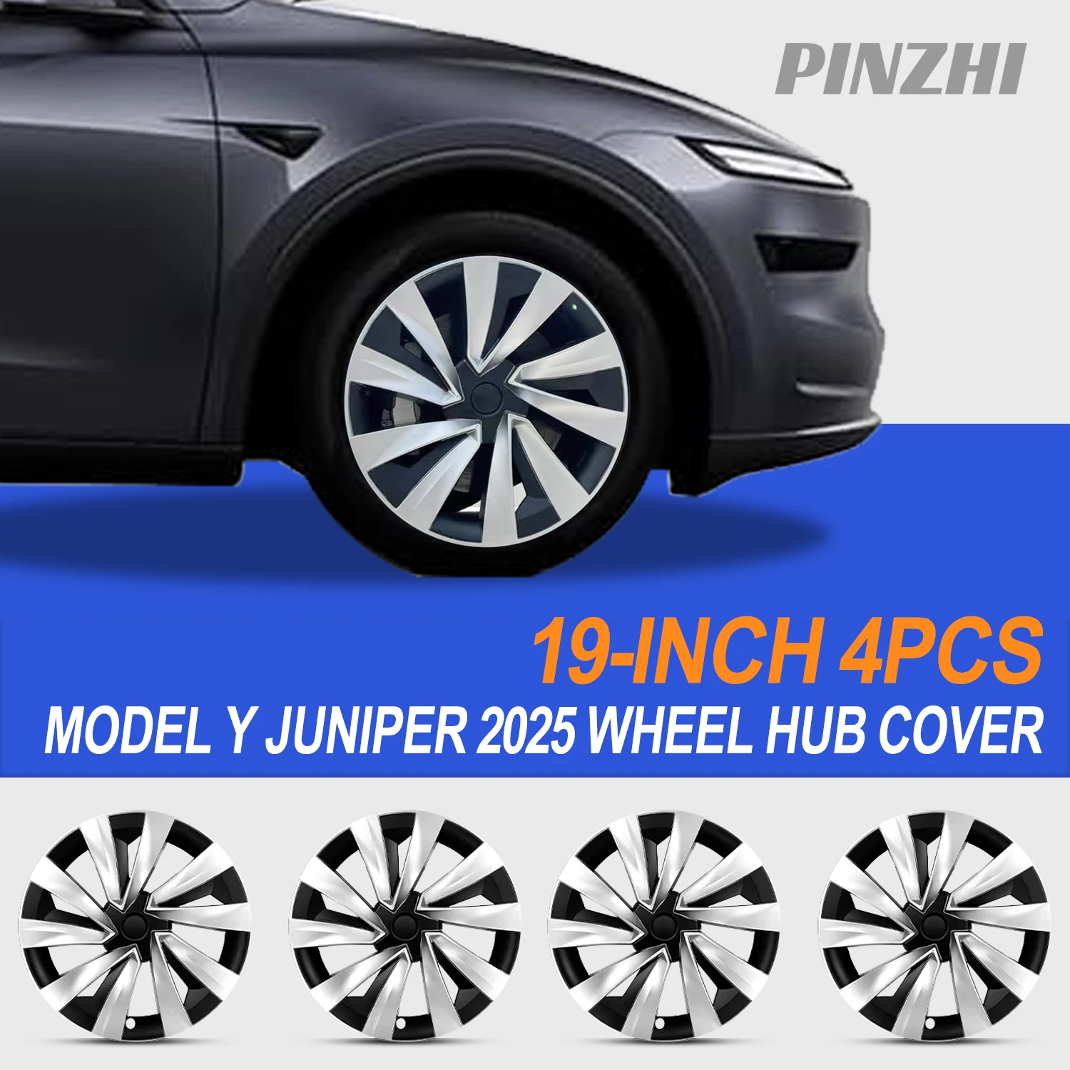 4PCS For Model Y 2025 Juniper 19inch Turbine Style Hubcap for Tesla Rim Cover Accessories Hub Cap Automobile Wheel Cap
4PCS For Model Y 2025 Juniper 19inch Turbine Style Hubcap for Tesla Rim Cover Accessories Hub Cap Automobile Wheel Cap