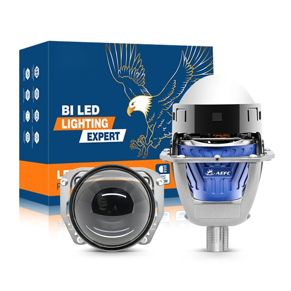 140W 3-Inch Bi-LED Headlight with AFS Turning Lens Super Bright Penetration Car Accessories H4 H7 Retrofit No Damage
140W 3-Inch Bi-LED Headlight with AFS Turning Lens Super Bright Penetration Car Accessories H4 H7 Retrofit No Damage
