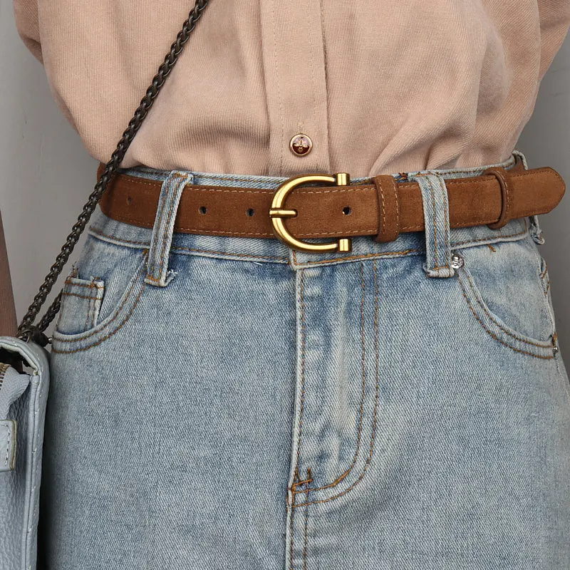 Fashion Women Belt Genuine Leather Skinny Waistband Gold Buckle Brown Belts for Jeans Pants Casual
Fashion Women Belt Genuine Leather Skinny Waistband Gold Buckle Brown Belts for Jeans Pants Casual
