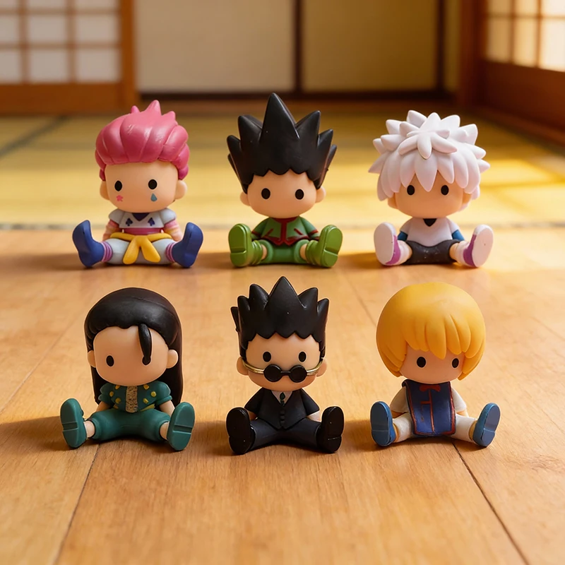 In Stock 7cm Anime Hunter x Hunter 5PCS Q Version PVC Figure Set Gon Killua Sitting Collectible Gift
In Stock 7cm Anime Hunter x Hunter 5PCS Q Version PVC Figure Set Gon Killua Sitting Collectible Gift