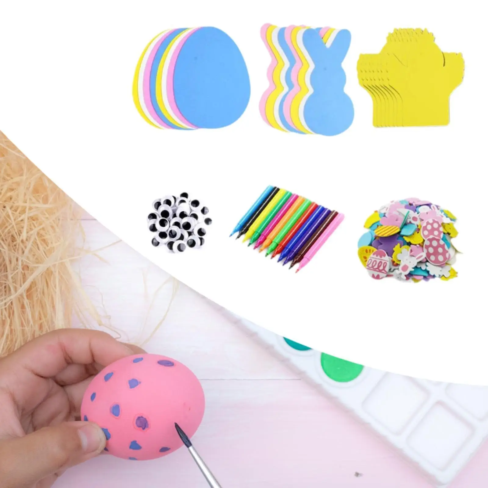 Easter Foam Stickers,Easter Craft Kit,Fun Easter Basket Stuffers Party Supplies DIY Easter Arts and Crafts Easter Decorations
Easter Foam Stickers,Easter Craft Kit,Fun Easter Basket Stuffers Party Supplies DIY Easter Arts and Crafts Easter Decorations