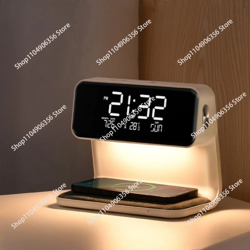 for Multifunctional intelligent wireless charging night light small alarm clock creative mute bedside small table lamp
for Multifunctional intelligent wireless charging night light small alarm clock creative mute bedside small table lamp