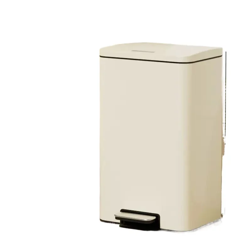 Trash can, square bedroom foot-operated, with lid, bathroom, living room, kitchen special light luxury, large size, room
Trash can, square bedroom foot-operated, with lid, bathroom, living room, kitchen special light luxury, large size, room