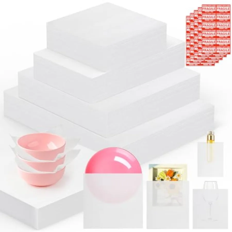 560Pcs Dish Packing Supplies for Moving, 280Thickened High-Density Foam Wrap Pouches and Sheets for Plates and Fragile Shipping
560Pcs Dish Packing Supplies for Moving, 280Thickened High-Density Foam Wrap Pouches and Sheets for Plates and Fragile Shipping
