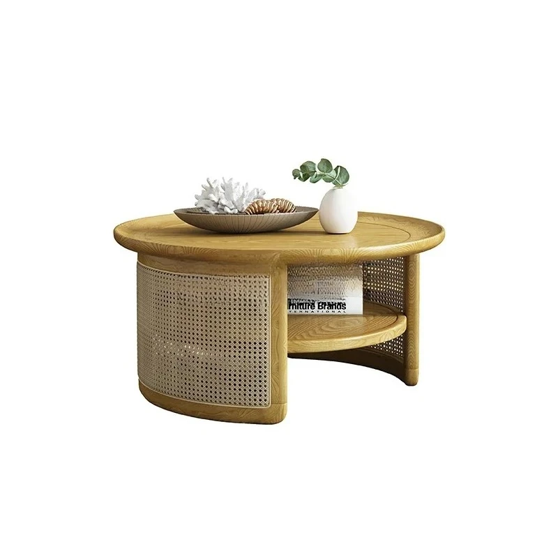XZQRattan круглый стол для гостиной, дома, маленькой квартиры, журнальный столик из цельного дерева, приставной столик, простой скандинавский стиль
XZQRattan круглый стол для гостиной, дома, маленькой квартиры, журнальный столик из цельного дерева, приставной столик, простой скандинавский стиль
