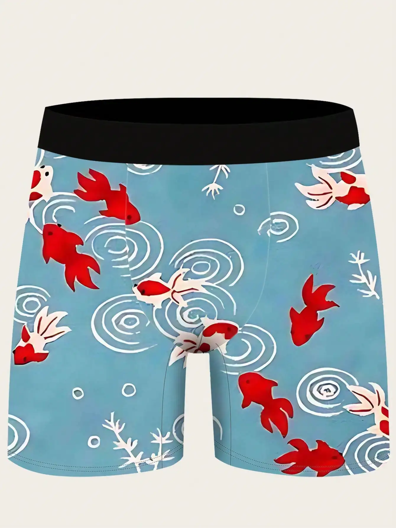Mens Koi Print Boxer Shorts Polyester Breathable Underwear
Mens Koi Print Boxer Shorts Polyester Breathable Underwear