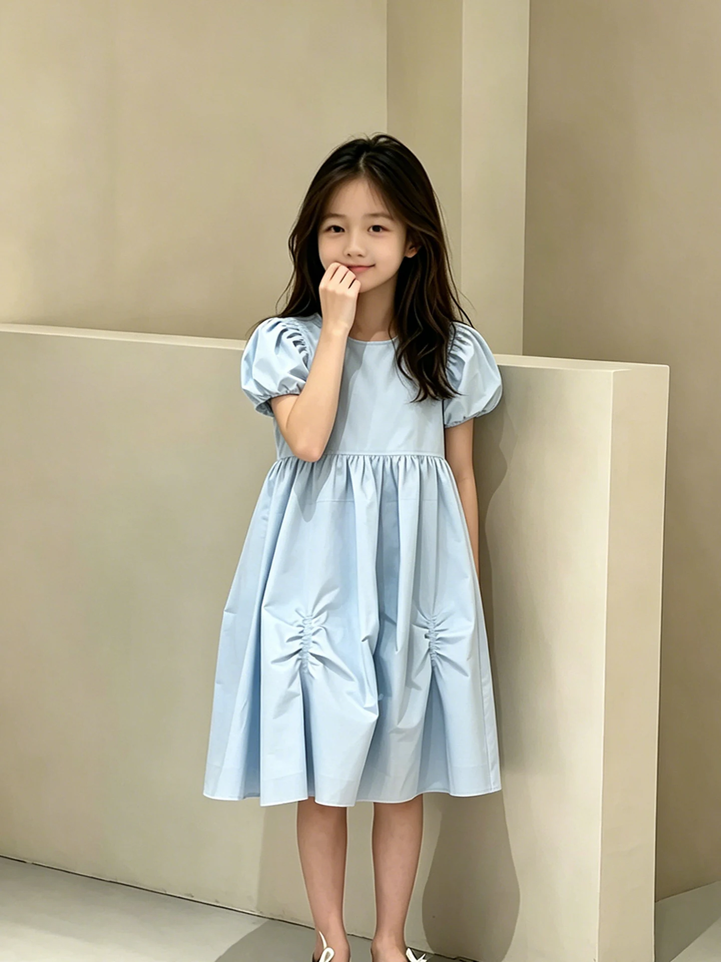 Girls Dress Children Skirts Summer Fashion Simple Bubble Sleeve Knee-Length Pure Color Elegant Clothes Kids Clothing
Girls Dress Children Skirts Summer Fashion Simple Bubble Sleeve Knee-Length Pure Color Elegant Clothes Kids Clothing