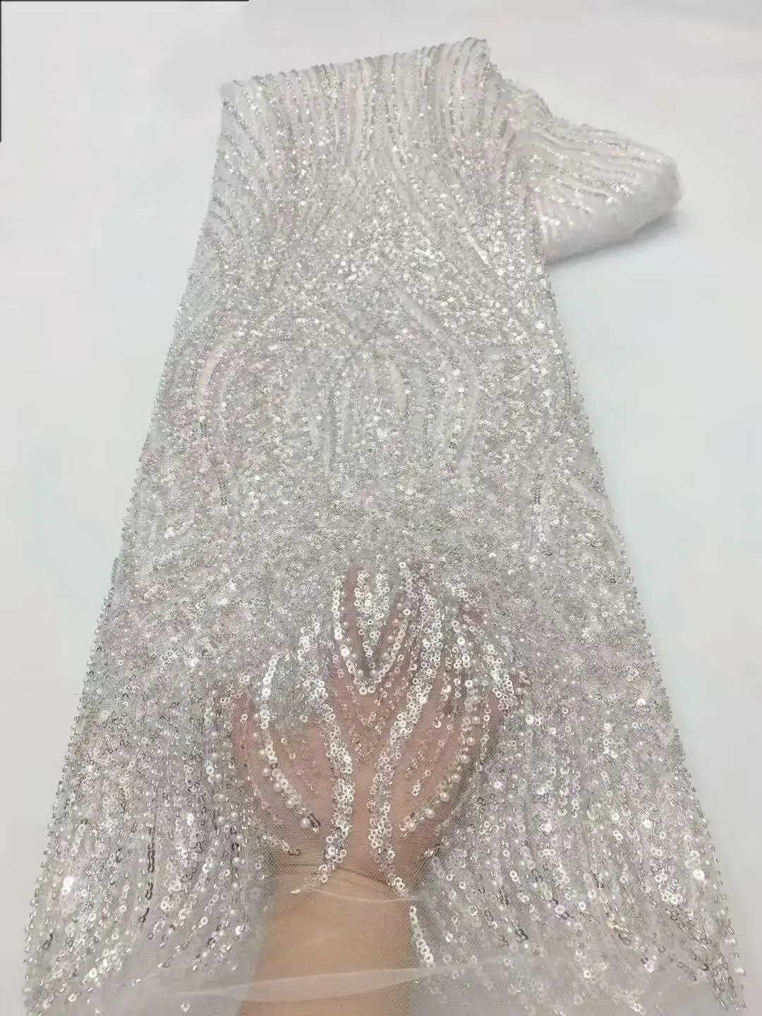 African Groom Lace Fabric High Quality Sequins Heavy Beads Lace Fabrics For Nigerian Wedding French Lace Fabric Dress
African Groom Lace Fabric High Quality Sequins Heavy Beads Lace Fabrics For Nigerian Wedding French Lace Fabric Dress
