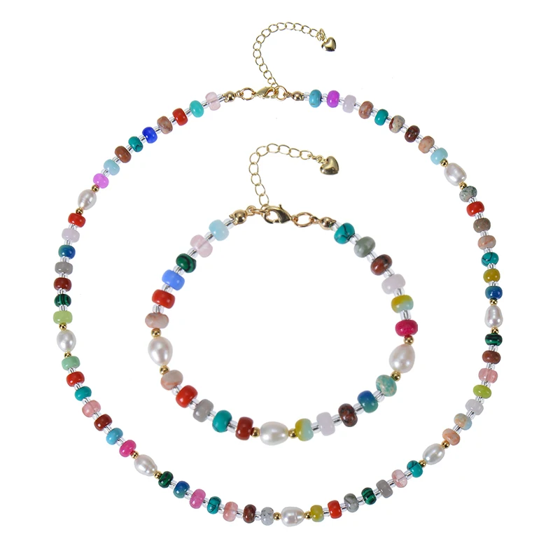 Boho Colorful Beaded Necklace for Women Crystal Abacus Beads Natural Stone Necklace Freshwater Pearl Necklace Jewelry Gift
Boho Colorful Beaded Necklace for Women Crystal Abacus Beads Natural Stone Necklace Freshwater Pearl Necklace Jewelry Gift