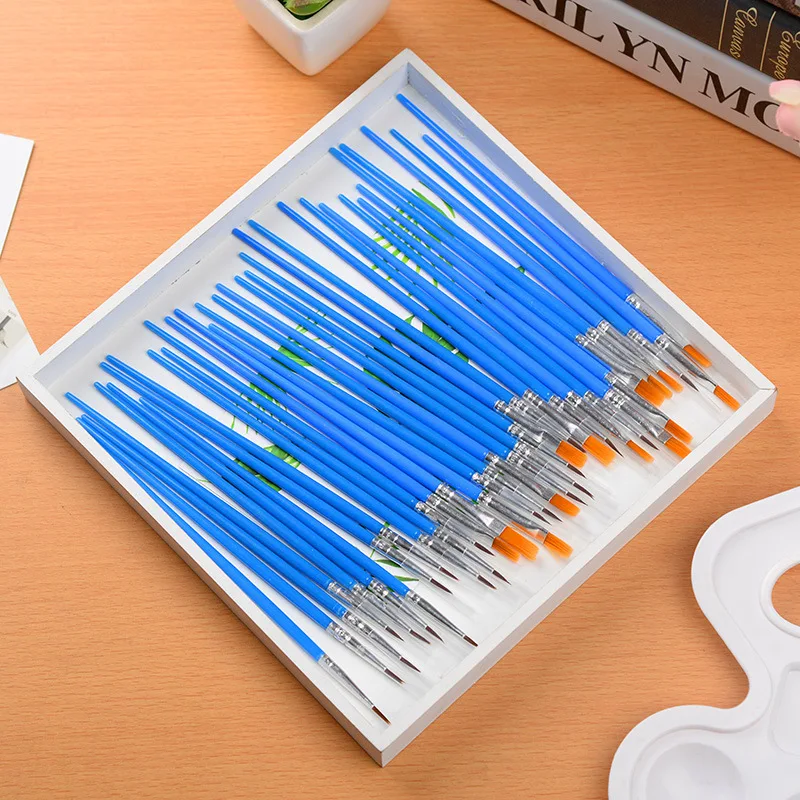 10 PCS Flat Paint Brushes Small Brush Volume For Painting Detail Essential Props For Painting Art
10 PCS Flat Paint Brushes Small Brush Volume For Painting Detail Essential Props For Painting Art