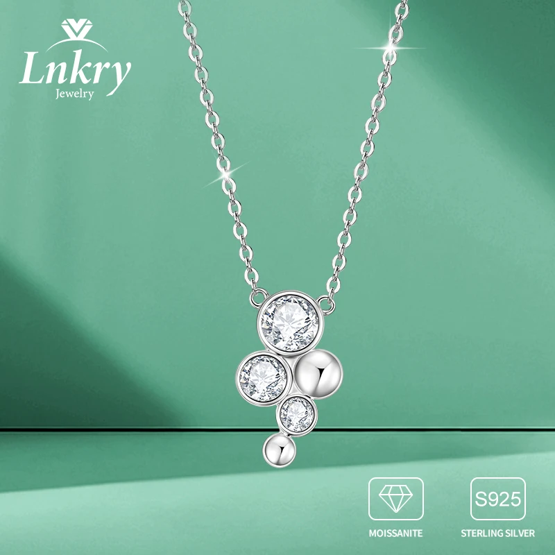Lnkry Collier Argent 925 Sterling Silver Pendant Necklaces for Women 5mm&4mm&3mm Round Moissanite Necklace Exquisite Jewelry
Lnkry Collier Argent 925 Sterling Silver Pendant Necklaces for Women 5mm&4mm&3mm Round Moissanite Necklace Exquisite Jewelry