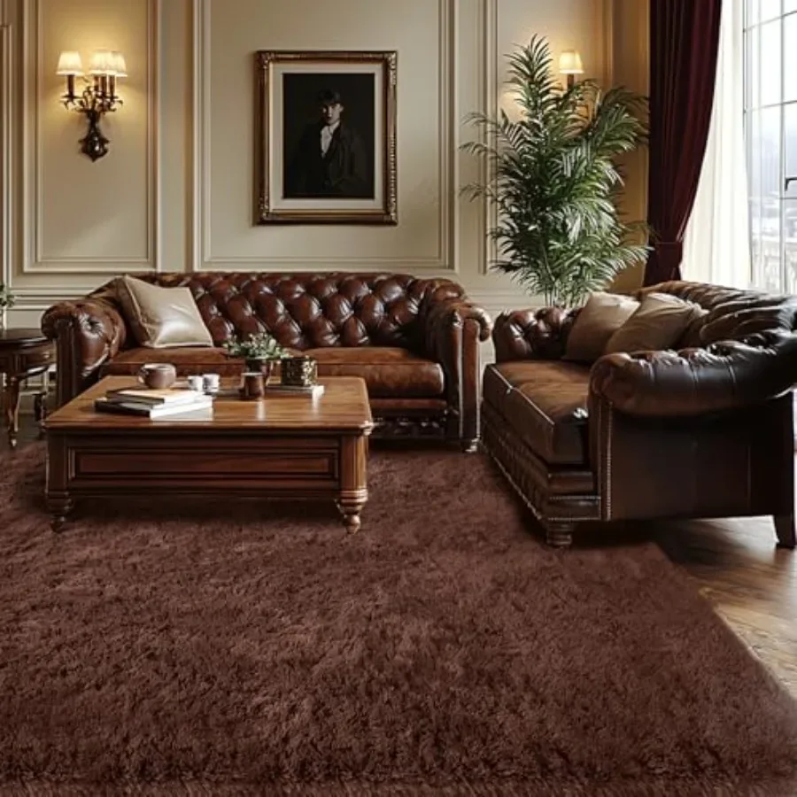 7x10 Feet Brown Ultra Fluffy NonSlip Floor Carpet for Living Room Bedroom and Home Office Soft Shag Area Rug with HighQuality T
7x10 Feet Brown Ultra Fluffy NonSlip Floor Carpet for Living Room Bedroom and Home Office Soft Shag Area Rug with HighQuality T