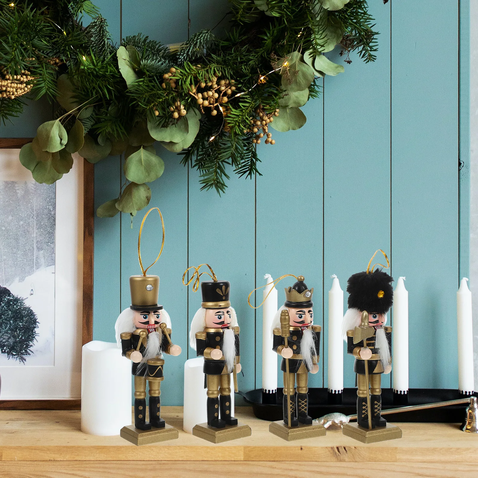 4pcs Wooden Nutcracker Craft Christmas Nutcracker Decoration Desktop Xmas Ornament Festival Table Decor Traditional Gift
4pcs Wooden Nutcracker Craft Christmas Nutcracker Decoration Desktop Xmas Ornament Festival Table Decor Traditional Gift