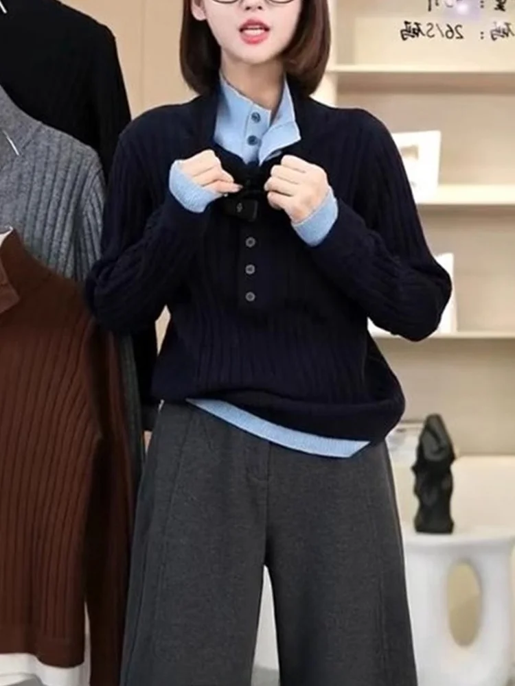 Lu Knitted Woolen Camere Long Sve Comfortable Winter Top Color Blo Design Slimming Straight Cut Commute Sle Knitwear
Lu Knitted Woolen Camere Long Sve Comfortable Winter Top Color Blo Design Slimming Straight Cut Commute Sle Knitwear