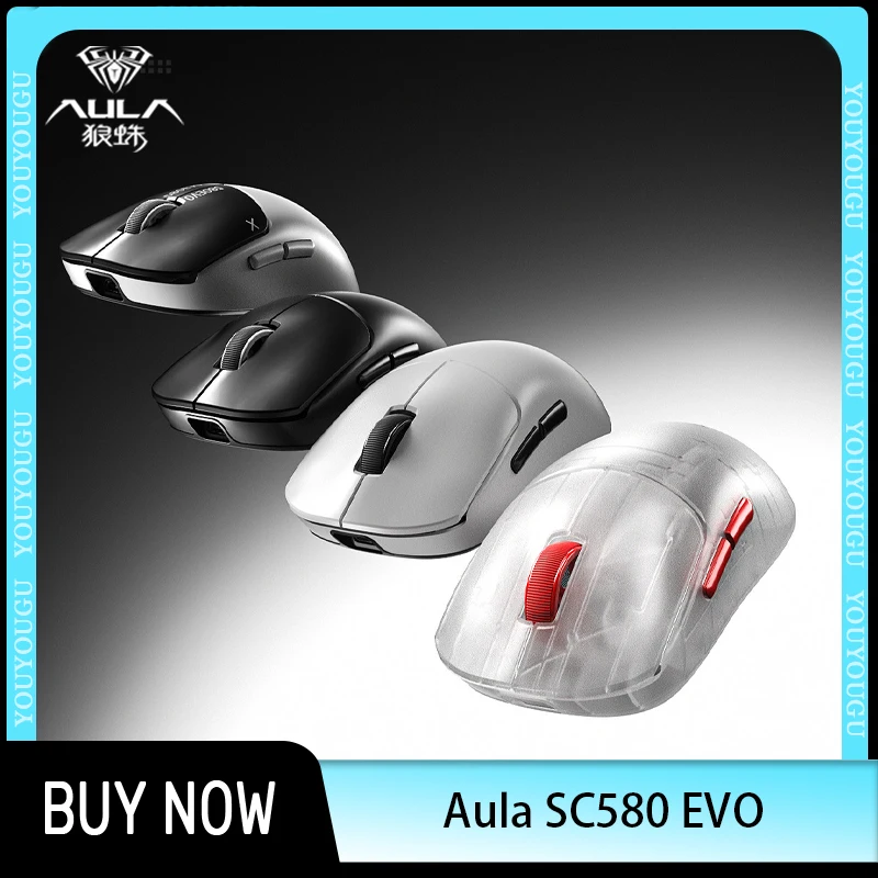 AULA SC800MAX Mouse SC800 Bluetooth Wireless Gaming Mouse 3Mode Ergonomic Paw3950/Paw3395 Lightweight E-sports Game Accessories
AULA SC800MAX Mouse SC800 Bluetooth Wireless Gaming Mouse 3Mode Ergonomic Paw3950/Paw3395 Lightweight E-sports Game Accessories