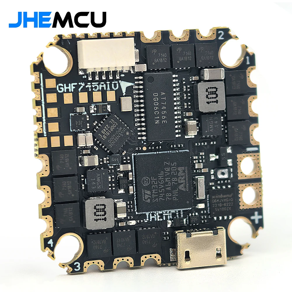 JHEMCU GHF745AIO MPU6000 F745 Контроллер полета BLHELI32 G071 40A/50A 4in1 ESC 25,5X25,5 мм 3-6S для деталей FPV Freestyle Drone
JHEMCU GHF745AIO MPU6000 F745 Контроллер полета BLHELI32 G071 40A/50A 4in1 ESC 25,5X25,5 мм 3-6S для деталей FPV Freestyle Drone