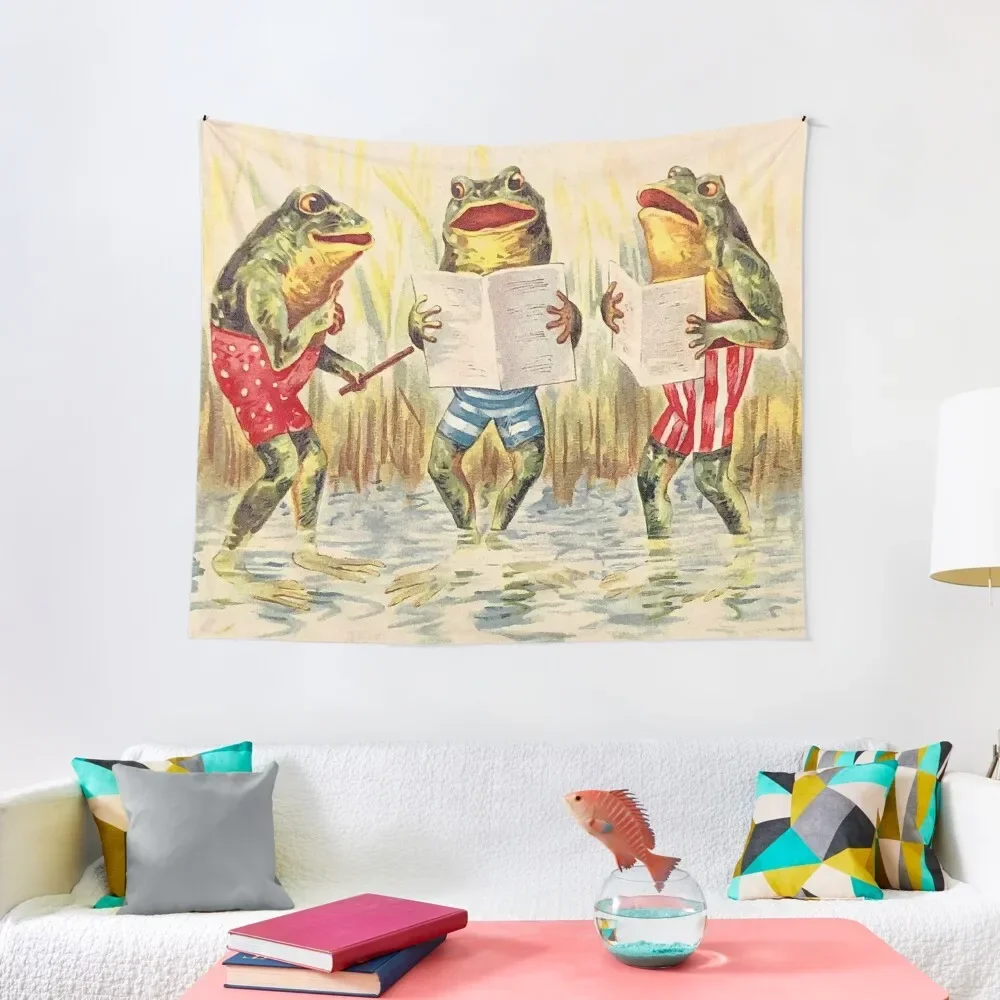 FROG SINGING TRIO : Vintage Entertainment Print Tapestry Room Aesthetic For Bedroom Home Decorating Tapestry
FROG SINGING TRIO : Vintage Entertainment Print Tapestry Room Aesthetic For Bedroom Home Decorating Tapestry