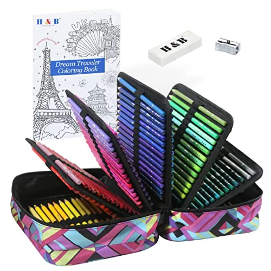 180 Colored Pencils Set, Art Pencil Kit for Adult Coloring, Oil Based Soft Core, Ideal for Coloring Sketching Shading, Art Set
180 Colored Pencils Set, Art Pencil Kit for Adult Coloring, Oil Based Soft Core, Ideal for Coloring Sketching Shading, Art Set