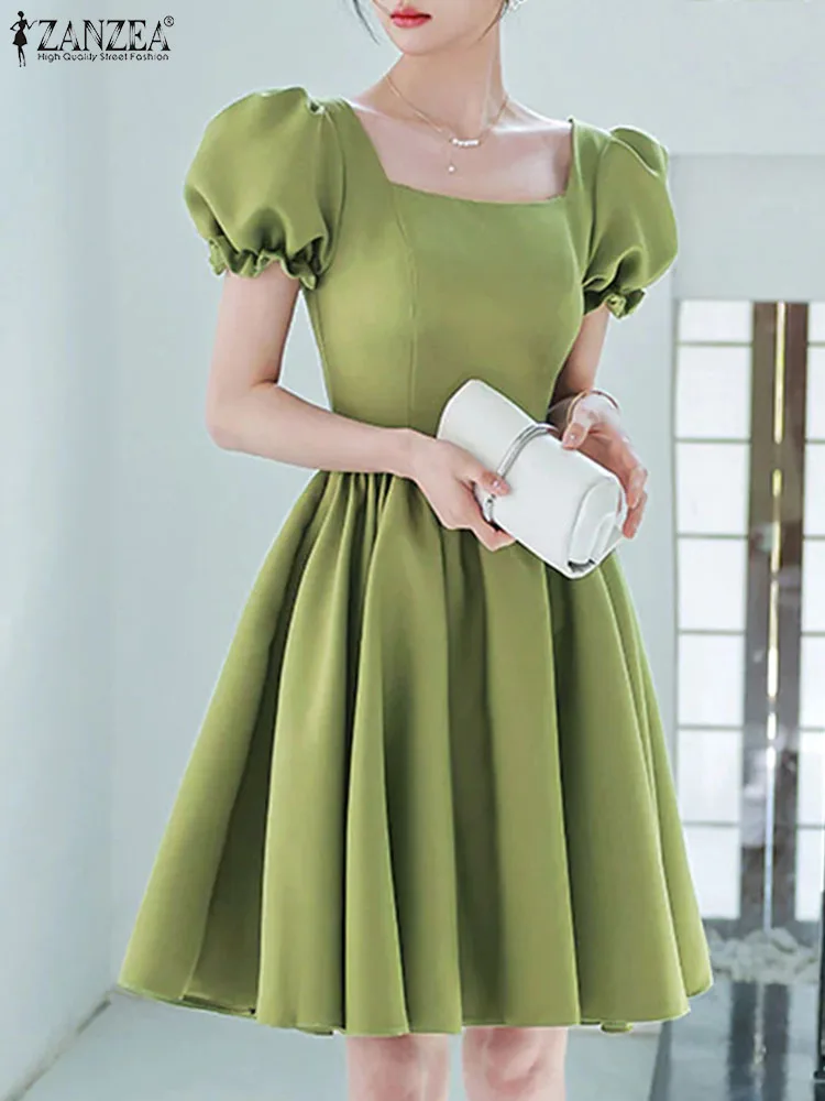 ZANZEA Women Puff Short Sleeve Sundress Elegant Mini Dresses Fashion 2024 Summer Waisted Party Robe Casual Square Collar Vestido
ZANZEA Women Puff Short Sleeve Sundress Elegant Mini Dresses Fashion 2024 Summer Waisted Party Robe Casual Square Collar Vestido