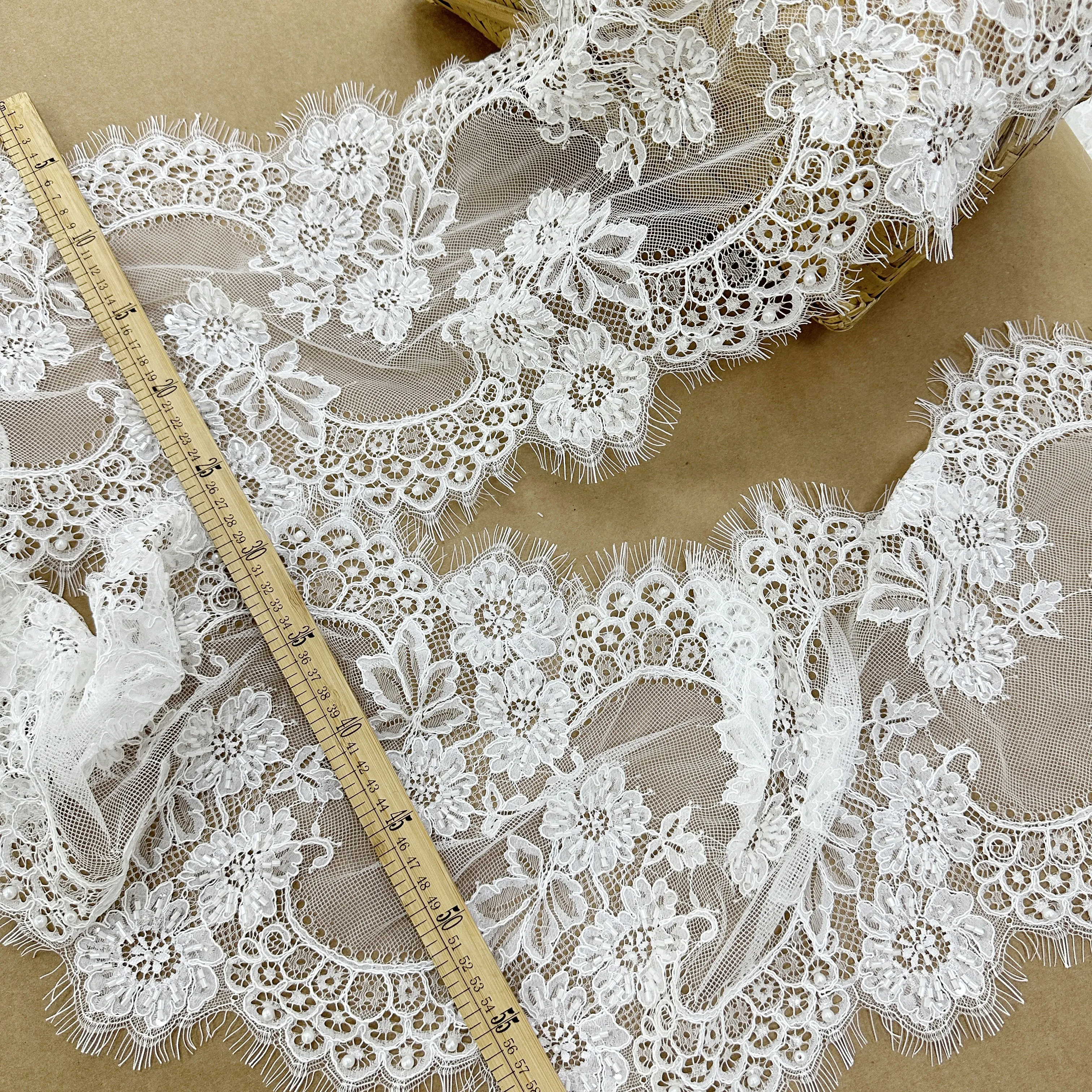 3 Meters Hand Made Alencon Lace Trim , Bridal Veil Straps for Wedding Sash, Headband Jewelry Costume Design
3 Meters Hand Made Alencon Lace Trim , Bridal Veil Straps for Wedding Sash, Headband Jewelry Costume Design