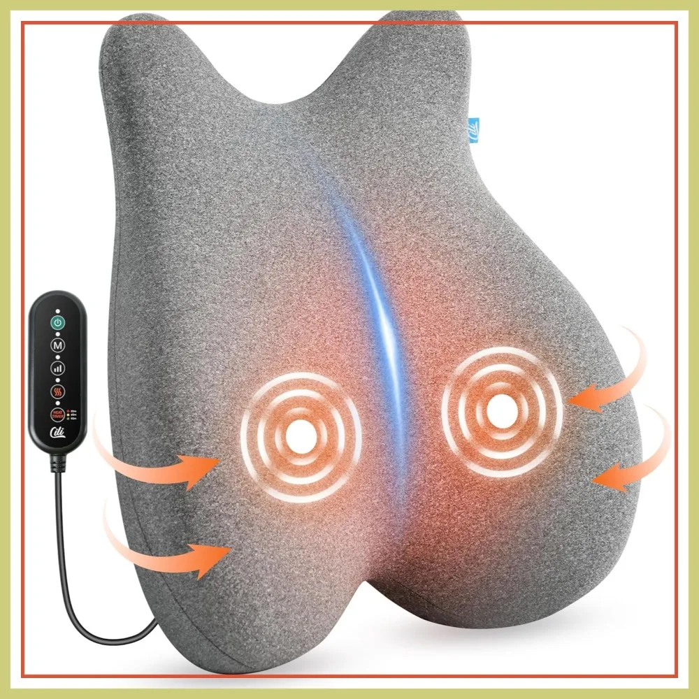 Heated Lumbar Support Pillow for Office Chair, Ergonomic Back Cushion with Vibration, Memory Foam Massager
Heated Lumbar Support Pillow for Office Chair, Ergonomic Back Cushion with Vibration, Memory Foam Massager