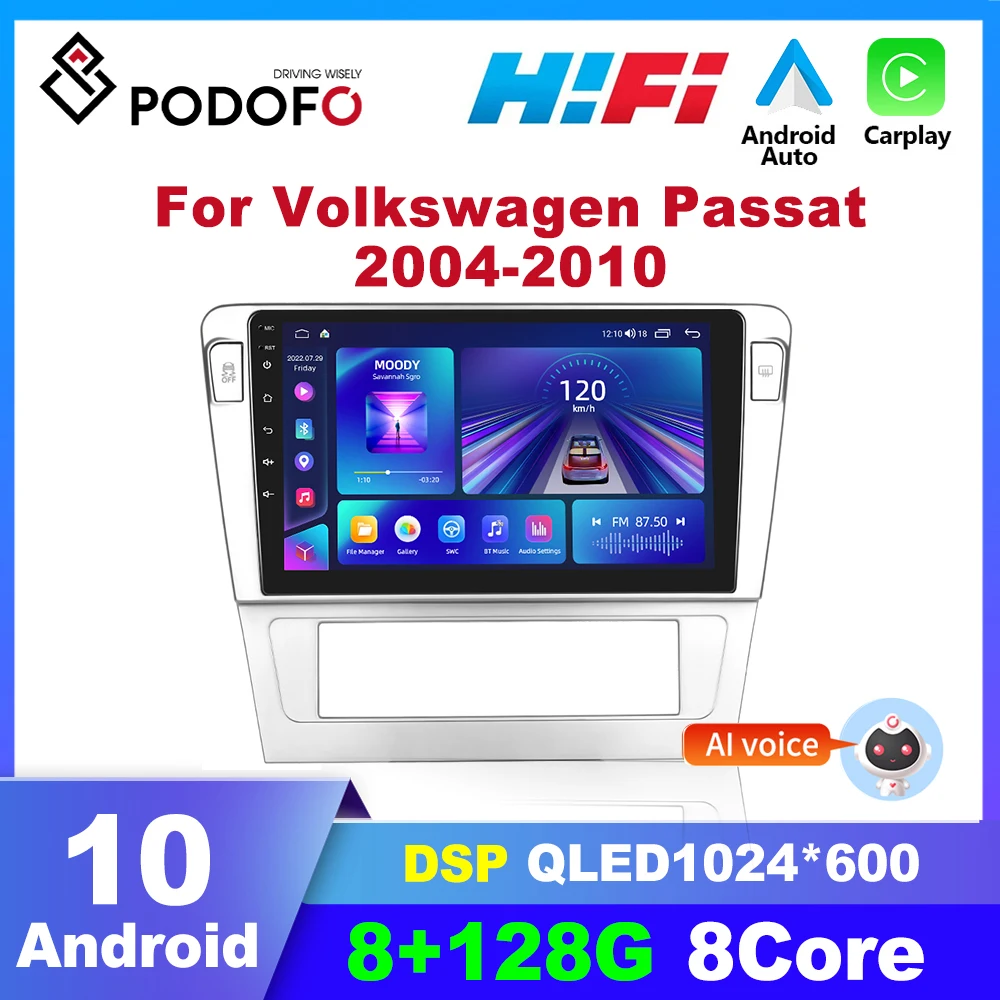 Podofo Android Car Radio For Volkswagen Passat 2004-2010 2 din Car Multimedia Player Stereo Audio CarPlay Autoradio GPS
Podofo Android Car Radio For Volkswagen Passat 2004-2010 2 din Car Multimedia Player Stereo Audio CarPlay Autoradio GPS