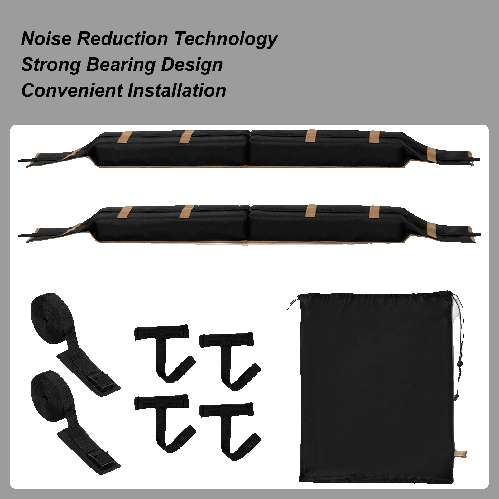 Roof Rack Pads Canoe Carrier Rack Foam Pad Carrier With Tie Down Straps And Storage Bag Anti-Slip Cushion For Truck Surfing
Roof Rack Pads Canoe Carrier Rack Foam Pad Carrier With Tie Down Straps And Storage Bag Anti-Slip Cushion For Truck Surfing