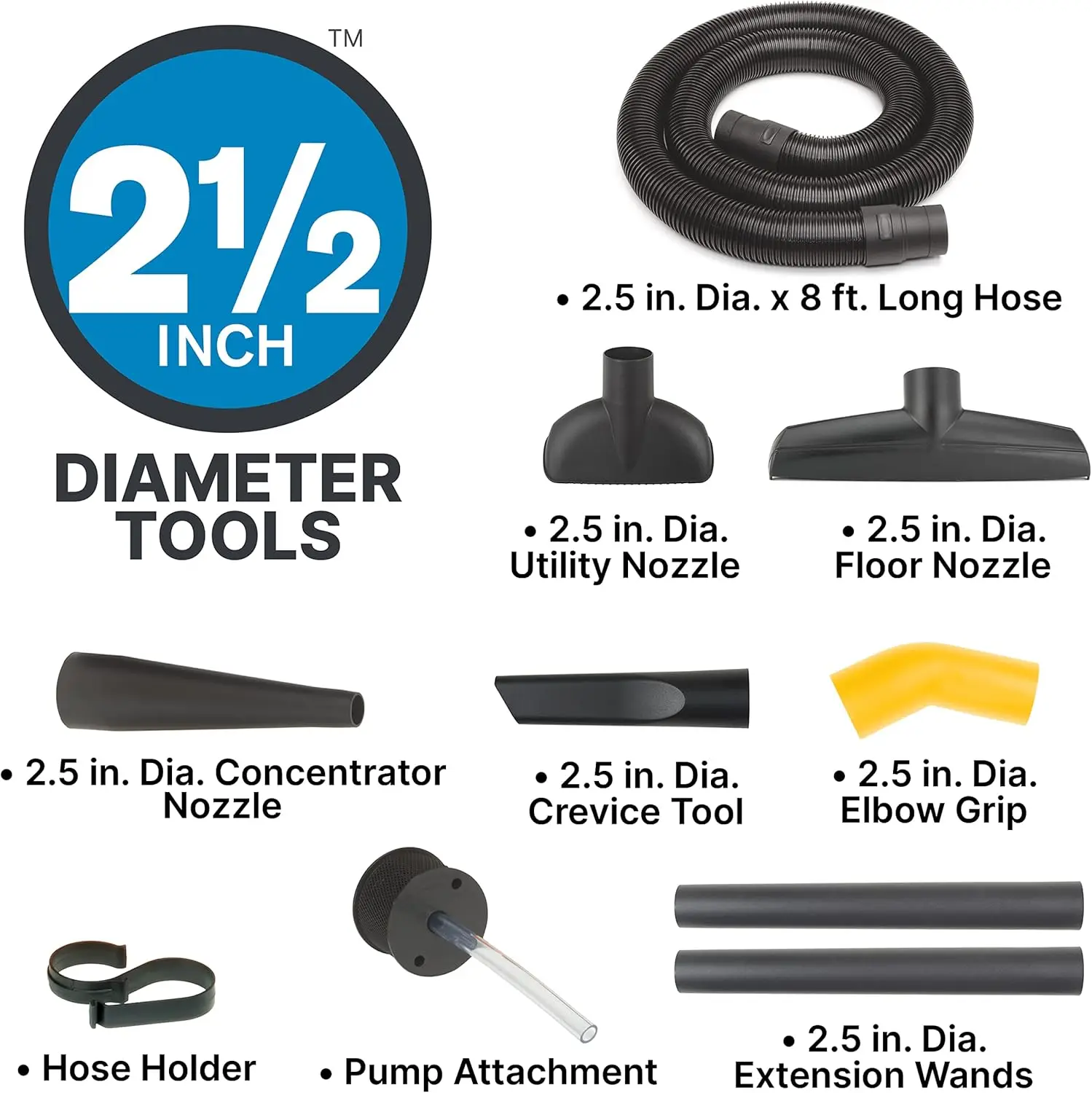 9601806 18 Gallon Wet/Dry Utility Vacuum, 6.0 Peak HP, 2.5 Inch Diameter x 8 Foot Hose,20 Foot Cord, Design For Powerful Suction
9601806 18 Gallon Wet/Dry Utility Vacuum, 6.0 Peak HP, 2.5 Inch Diameter x 8 Foot Hose,20 Foot Cord, Design For Powerful Suction