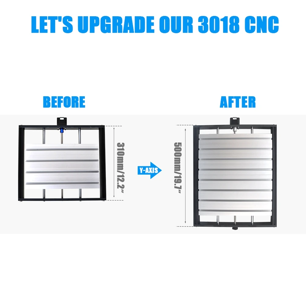CNC 3018 PRO Extension Kit Upgrade Kit 3018 to 3040 Compatible with 3018 Pro CNC Engraving Milling Machine(B) SSQ
CNC 3018 PRO Extension Kit Upgrade Kit 3018 to 3040 Compatible with 3018 Pro CNC Engraving Milling Machine(B) SSQ