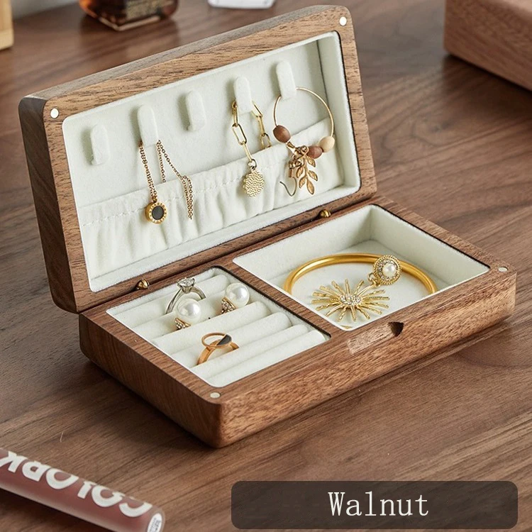 HeMu Solid wood jewelry box black walnut jewelry box jewelry box solid wood retro storage box jewelry box wood black walnut box
HeMu Solid wood jewelry box black walnut jewelry box jewelry box solid wood retro storage box jewelry box wood black walnut box