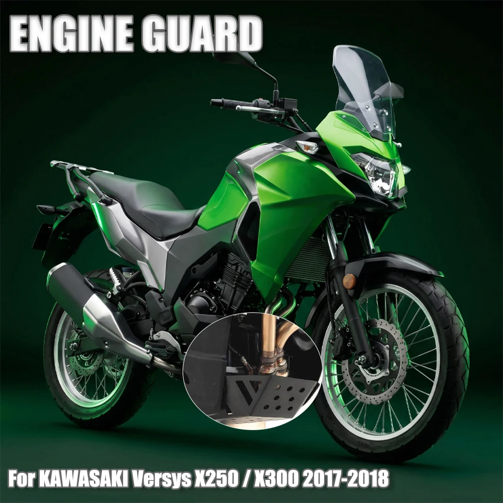 For Kawasaki Versys X250 X 250 X300 X 300 2017-2018 Motorcycle Skid Plate Sump Bash Frame Guard Protection Under Engine Cover
For Kawasaki Versys X250 X 250 X300 X 300 2017-2018 Motorcycle Skid Plate Sump Bash Frame Guard Protection Under Engine Cover