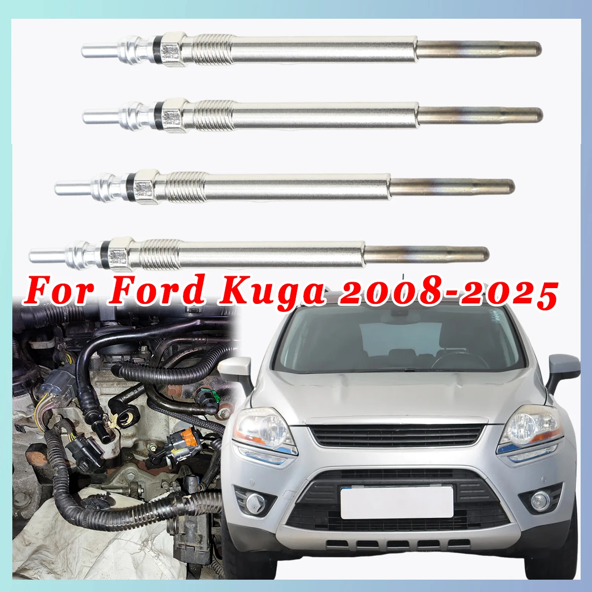 4PCS 5V Diesel Heater Nickel Plating Glow Plugs 1682276 1703269 1824690 9683195280 For Ford Kuga 2008-2025 1.5 TDCi 2.0 TDCi
4PCS 5V Diesel Heater Nickel Plating Glow Plugs 1682276 1703269 1824690 9683195280 For Ford Kuga 2008-2025 1.5 TDCi 2.0 TDCi