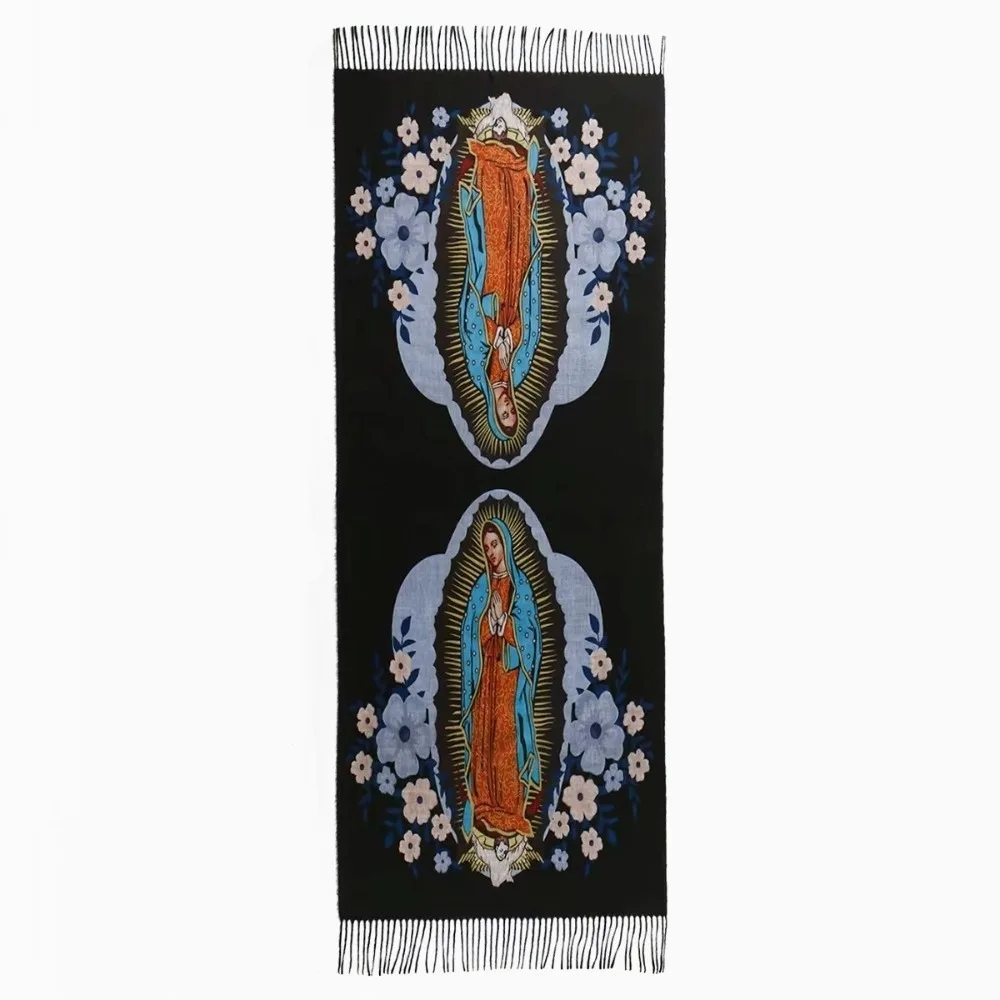Новый шарф с принтом Девы Марии Гваделупской, универсальная ветрозащитная шаль, теплая холодостойкая теплая женская шаль
Новый шарф с принтом Девы Марии Гваделупской, универсальная ветрозащитная шаль, теплая холодостойкая теплая женская шаль
