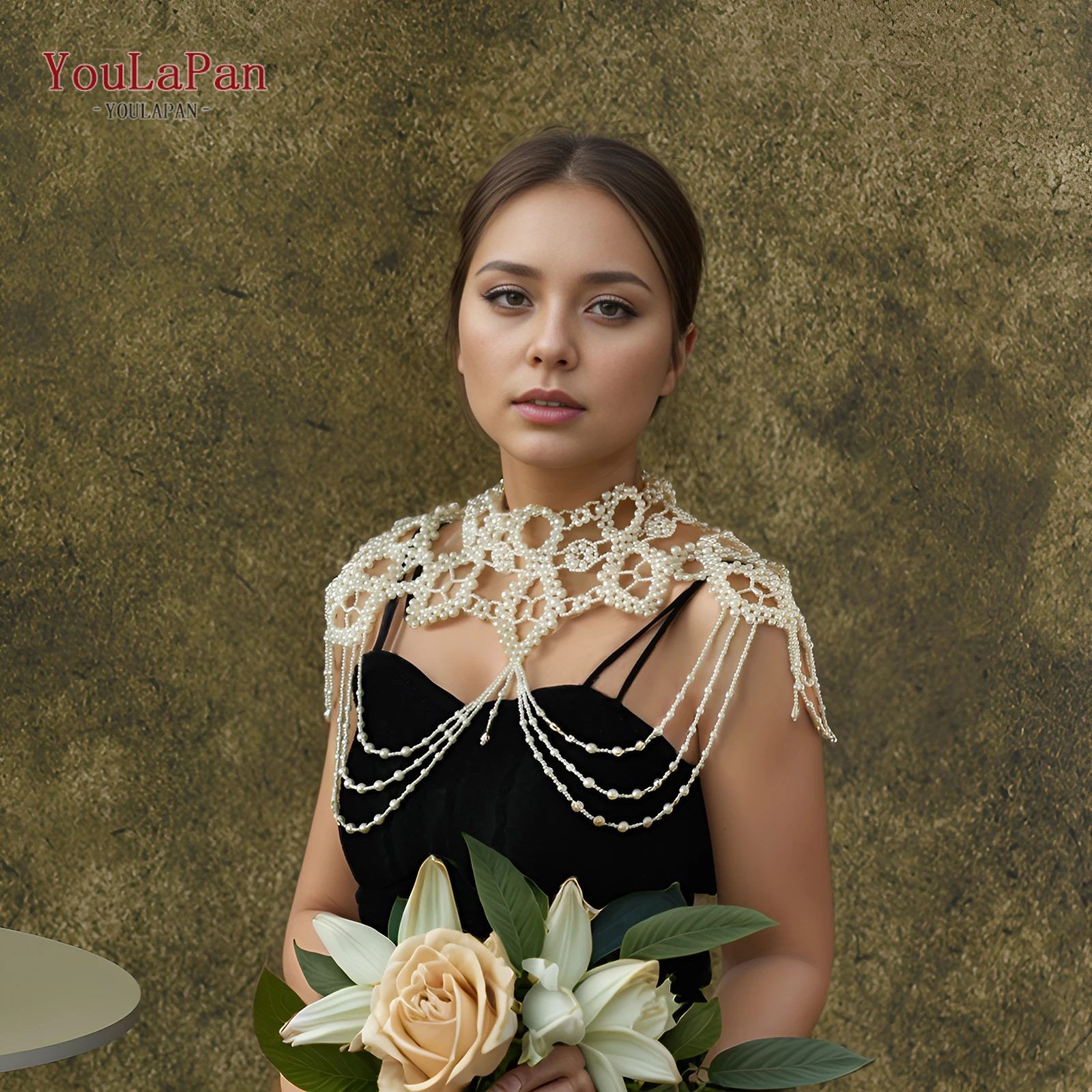 YouLaPan G09 Beautiful Beaded Short Shawl For Women Wedding Party Gathering With Suspenders Suitable For Daily Wear
YouLaPan G09 Beautiful Beaded Short Shawl For Women Wedding Party Gathering With Suspenders Suitable For Daily Wear