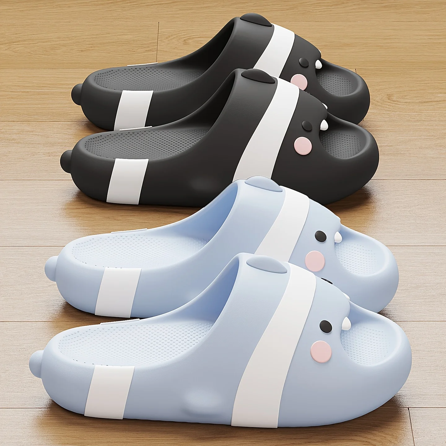 Men Women Cartoon Fish Shark EVA Slippers Design Thick Sole Non Slip Outdoor Wearable Soft Cushion Beach Pool Fun Style shoes
Men Women Cartoon Fish Shark EVA Slippers Design Thick Sole Non Slip Outdoor Wearable Soft Cushion Beach Pool Fun Style shoes