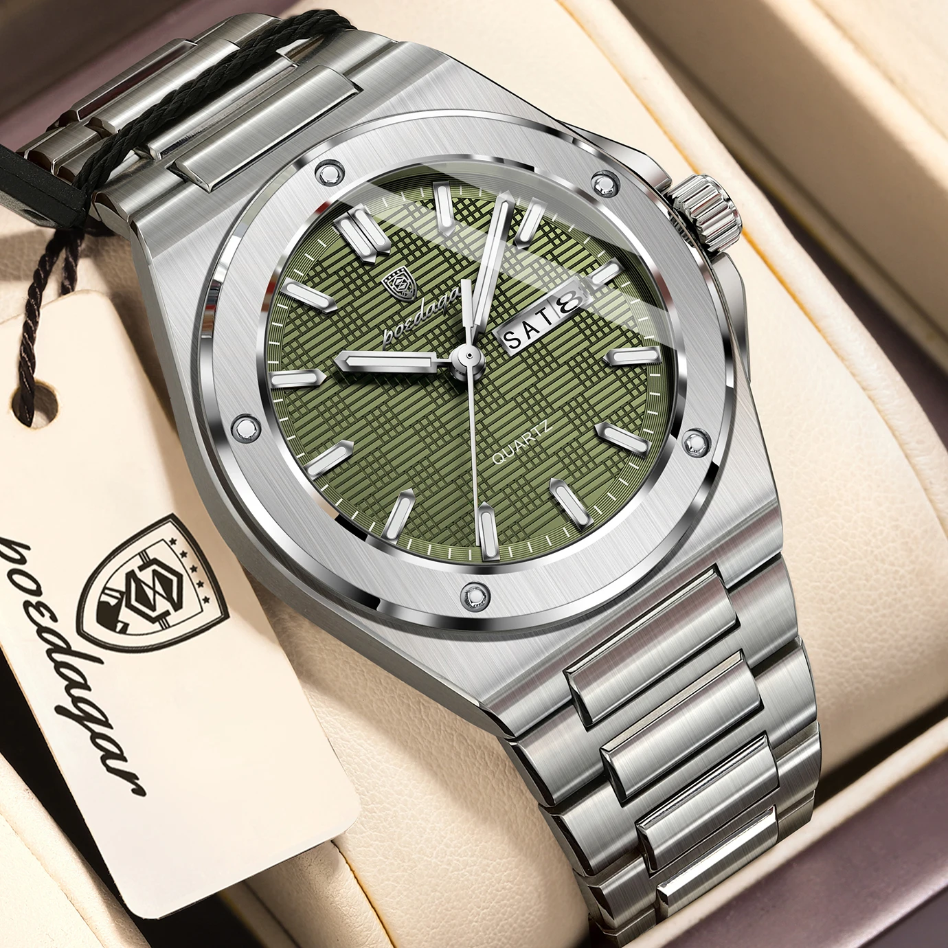 POEDAGAR Fashion Quartz Men Wristwatch Waterproof Luminous Date Week Man Clock Stainless Steel Business Men's Watches Male Reloj
POEDAGAR Fashion Quartz Men Wristwatch Waterproof Luminous Date Week Man Clock Stainless Steel Business Men's Watches Male Reloj