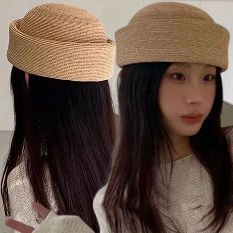New Summer British Style Retro Artistic Painter Berets Pillbox Hat Woven Paper Straw Sun Hats Women Circle Concave Top Straw Hat
New Summer British Style Retro Artistic Painter Berets Pillbox Hat Woven Paper Straw Sun Hats Women Circle Concave Top Straw Hat
