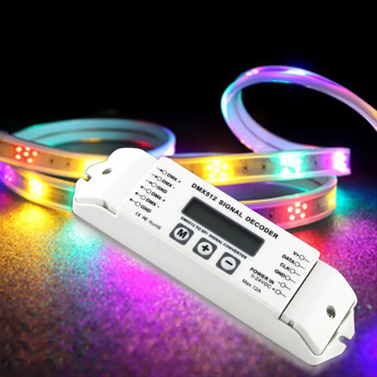 (A32M) Контроллер цвета DMX-SPI, декодер сигнала DMX512, декодер DMX512 для управления цветом LED-освещения
(A32M) Контроллер цвета DMX-SPI, декодер сигнала DMX512, декодер DMX512 для управления цветом LED-освещения