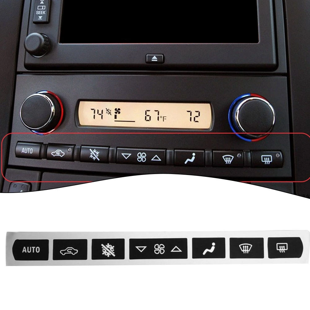 Air Conditioning Button Sticker Car Panel Repair Sticker Waterproof Protective Sticker Compatible for Chevrolet Corvette C6
Air Conditioning Button Sticker Car Panel Repair Sticker Waterproof Protective Sticker Compatible for Chevrolet Corvette C6