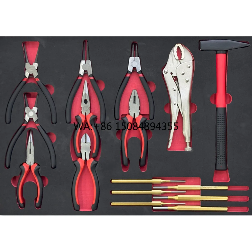 17-Piece High Quality Multi-Function Tool Set Blade Screwdriver Hard Hammer EVA Tray Combination Pliers OEM Customizable
17-Piece High Quality Multi-Function Tool Set Blade Screwdriver Hard Hammer EVA Tray Combination Pliers OEM Customizable